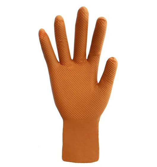 buy orange nitrile gloves