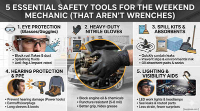 5 Essential Safety Tools for the Weekend Mechanic (That Aren’t Wrenches)