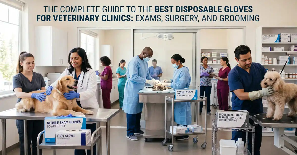he Complete Guide to the Best Disposable Gloves for Veterinary Clinics: Exams, Surgery, and Grooming