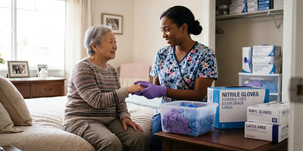 Gloves for Home Health Aides and Hospice Caregivers: A Complete Guide on What to Stock