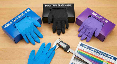 How to Choose the Right Disposable Nitrile Gloves (Thickness, Color, Grade)