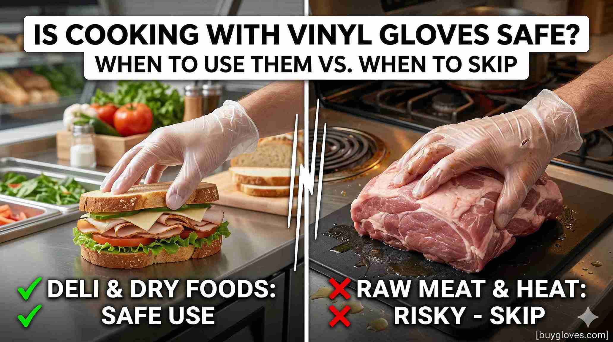 Is Cooking with Vinyl Gloves Safe? When to Use Them vs. When to Skip