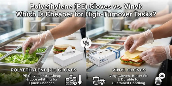 Polyethylene (PE) Gloves vs. Vinyl: Which Is Cheaper for High-Turnover Tasks?