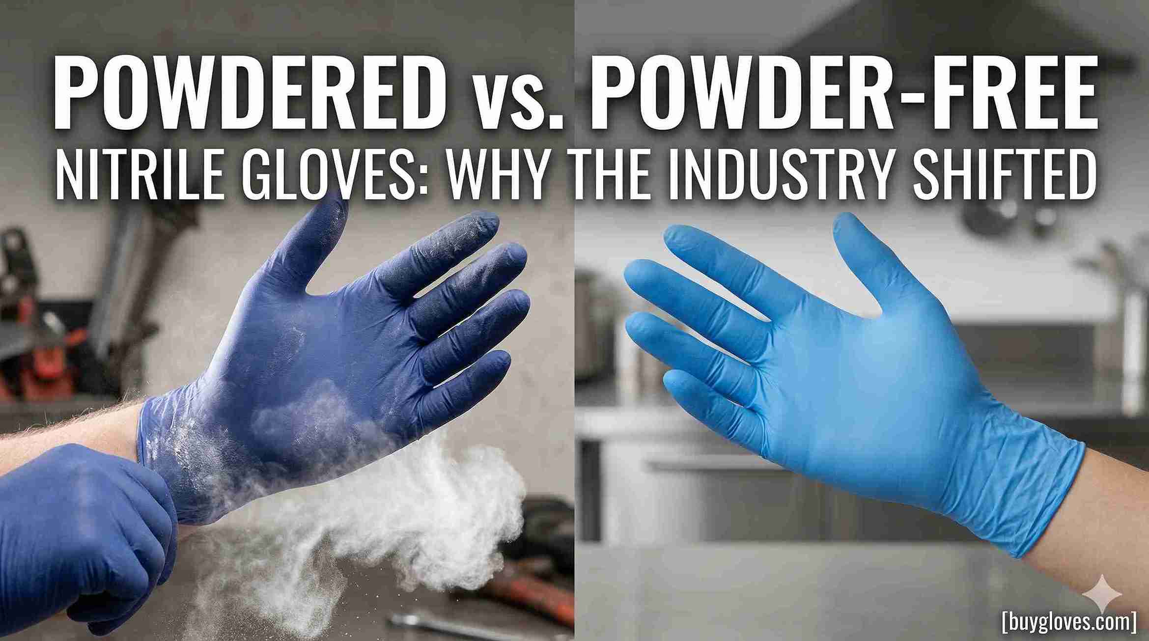 Powdered vs. Powder-Free Nitrile Gloves: Why the Industry Shifted