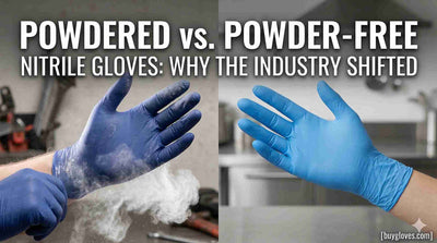 Powdered vs. Powder-Free Nitrile Gloves: Why the Industry Shifted