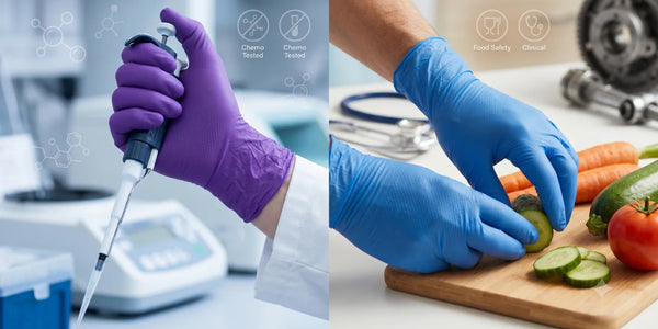 Purple vs Blue Nitrile Gloves: What Actually Changes Besides Color?