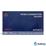 blue nitrile exam gloves