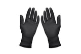 nitrile gloves in black color